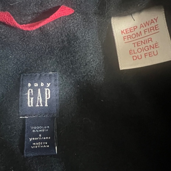 Baby Gap boys navy pea coat sz 5 yrs - Picture 6 of 7